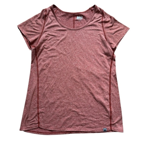 REI Tops - REI Clay Brick Red Athletic Short Sleeve Top Size L